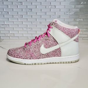 Nike Dunk High Skinny Print Medium Gray Laser Purple